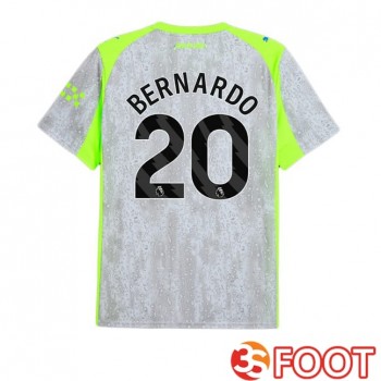 Maillot De Foot Manchester City (Bernardo Silva 20) Third Gris Vert 2025/2026