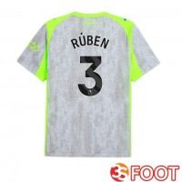 Maillot De Foot Manchester City (Ruben Dias 3) Third Gris Vert 2025/2026