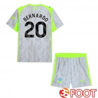 Maillot De Foot Manchester City (Bernardo Silva 20) Enfant Third Gris Vert 2025/2026