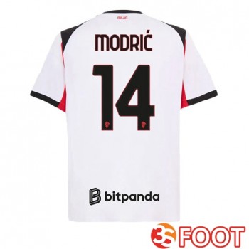 Maillot De Foot AC Milan (Modrić 14) Exterieur Blanc 2025/2026