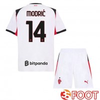 Maillot De Foot AC Milan (Modrić 14) Enfant Exterieur Blanc 2025/2026