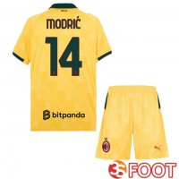 Maillot De Foot AC Milan (Modrić 14) Enfant Third Jaune 2025/2026 Maillot De Foot AC Milan (Modrić 14) Enfant Third Jaune 2025/2026