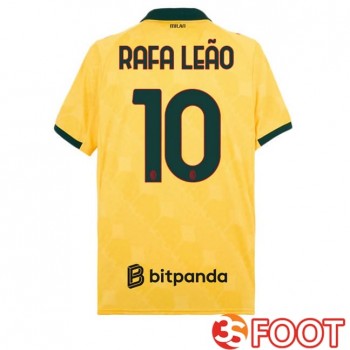 Maillot De Foot AC Milan (Rafa Leão 10) Third Jaune 2025/2026