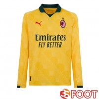 Maillot De Foot AC Milan Third Manche longue Jaune 2025/2026