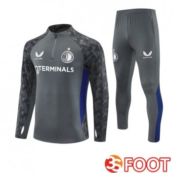 Ensemble Survetement De Foot Feyenoord Gris 2025/2026