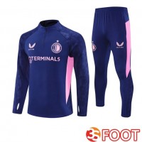 Ensemble Survetement De Foot Feyenoord Bleu Royal 2025/2026