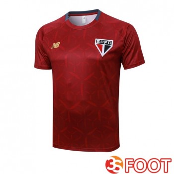 Training T-Shirts Sao Paulo FC Rouge 2025/2026