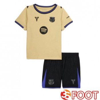 Maillot De Foot FC Barcelone Enfant Exterieur Jaune 2025/2026