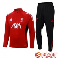 Ensemble Survetement De Foot FC Liverpool Rouge 2025/2026