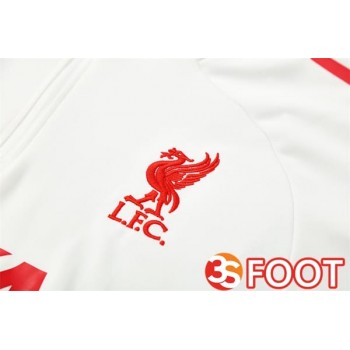 Ensemble Survetement De Foot FC Liverpool Blanc 2025/2026