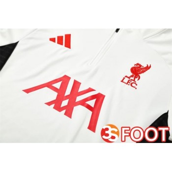 Ensemble Survetement De Foot FC Liverpool Blanc 2025/2026