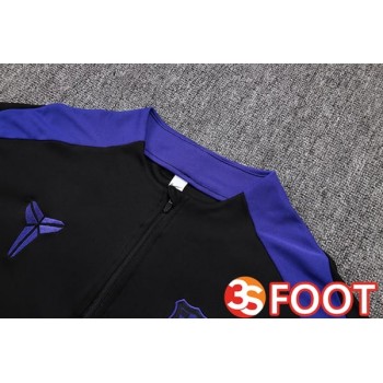 Ensemble Survetement De Foot FC Barcelone Noir Bleu 2025/2026