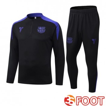 Ensemble Survetement De Foot FC Barcelone Noir Bleu 2025/2026