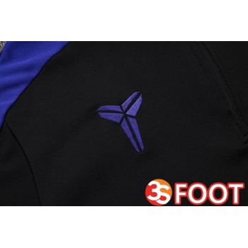 Ensemble Survetement De Foot FC Barcelone Noir Bleu 2025/2026