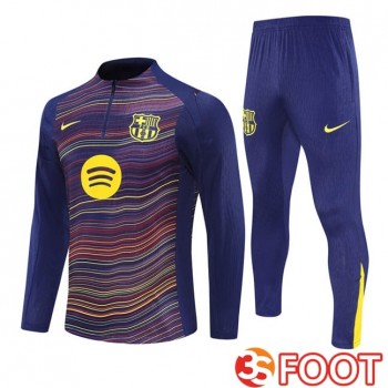 Ensemble Survetement De Foot FC Barcelone Bleu Royal 2025/2026