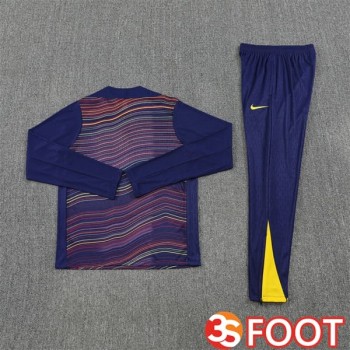 Ensemble Survetement De Foot FC Barcelone Bleu Royal 2025/2026