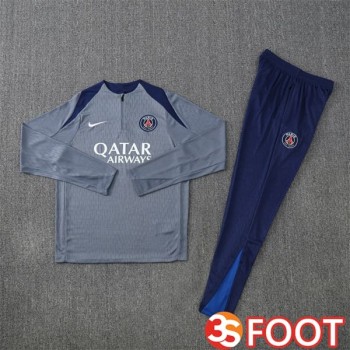 Ensemble Survetement De Foot Paris PSG Gris 2025/2026