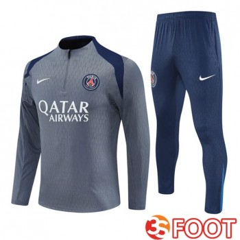 Ensemble Survetement De Foot Paris PSG Gris 2025/2026