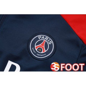 Ensemble Survetement De Foot Paris PSG Bleu Royal 2025/2026