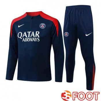 Ensemble Survetement De Foot Paris PSG Bleu Royal 2025/2026