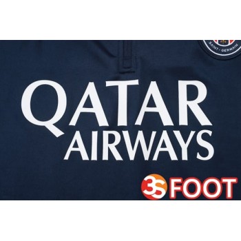 Ensemble Survetement De Foot Paris PSG Bleu Royal 2025/2026
