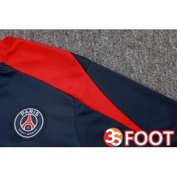 Ensemble Survetement De Foot Paris PSG Bleu Royal 2025/2026