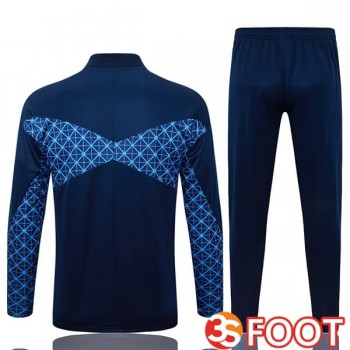 Ensemble Survetement De Foot Paris PSG Bleu Royal 2025/2026