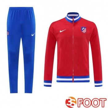 Ensemble Veste Survetement De Foot Atletico Madrid Rouge 2025/2026