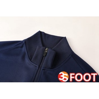 Ensemble Veste Survetement De Foot Paris PSG Bleu Royal 2025/2026