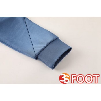 Ensemble Veste Survetement De Foot Paris PSG Bleu Royal 2025/2026