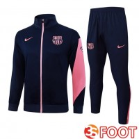 Ensemble Veste Survetement De Foot FC Barcelone Bleu Royal 2025/2026