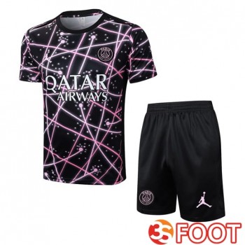 Ensemble Training T-Shirts Jordan Paris PSG + Shorts Noir 2025/2026
