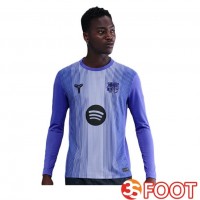 Maillot De Foot FC Barcelone Gardien De but Manche Longue Pourpre 2025/2026