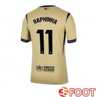 Maillot De Foot FC Barcelone (RAPHINHA 11) Exterieur Jaune 2025/2026