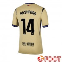 Maillot De Foot FC Barcelone (RASHFORD 14) Exterieur Jaune 2025/2026