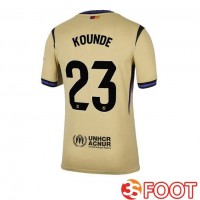 Maillot De Foot FC Barcelone (KOUNDE 23) Exterieur Jaune 2025/2026