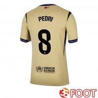 Maillot De Foot FC Barcelone (PEDRI 8) Exterieur Jaune 2025/2026