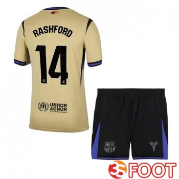 Maillot De Foot FC Barcelone (RASHFORD 14) Enfant Exterieur Jaune 2025/2026