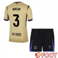 Maillot De Foot FC Barcelone (BALDE 3) Enfant Exterieur Jaune 2025/2026