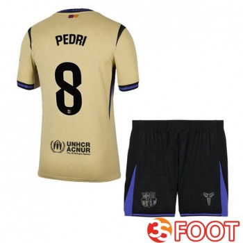 Maillot De Foot FC Barcelone (PEDRI 8) Enfant Exterieur Jaune 2025/2026
