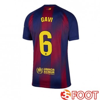 Maillot De Foot FC Barcelone (GAVI 6) Domicile Bleu Rouge 2025/2026