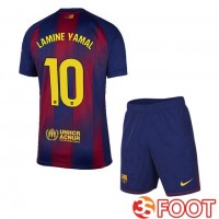 Maillot De Foot FC Barcelone (LAMINE YAMAL 10) Enfant Domicile Bleu Rouge 2025/2026