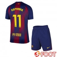 Maillot De Foot FC Barcelone (RAPHINHA 11) Enfant Domicile Bleu Rouge 2025/2026