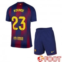 Maillot De Foot FC Barcelone (KOUNDE 23) Enfant Domicile Bleu Rouge 2025/2026