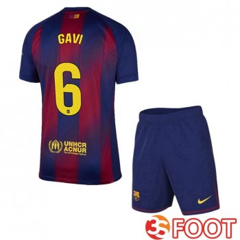 Maillot De Foot FC Barcelone (GAVI 6) Enfant Domicile Bleu Rouge 2025/2026