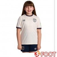 Maillot De Foot West Ham United Enfant Exterieur Blanc 2025/2026