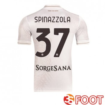 Maillot De Foot SSC Naples (Leonardo Spinazzola 37) Exterieur Blanc 2025/2026