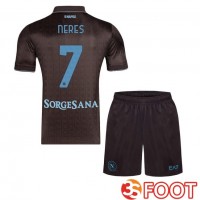 Maillot De Foot SSC Naples (David Neres 7) Enfant Third Marron 2025/2026