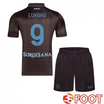 Maillot De Foot SSC Naples (Romelu Lukaku 9) Enfant Third Marron 2025/2026