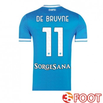 Maillot De Foot SSC Naples (Kevin De Bruyne 11) Domicile Bleu 2025/2026